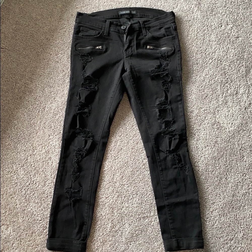 Ripped black jeans